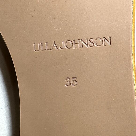 Ulla Johnson Eva Rope Leather Calf Skin Flat Sandals Camel Women's 4.5-5/35 NWOB - Picture 12 of 15